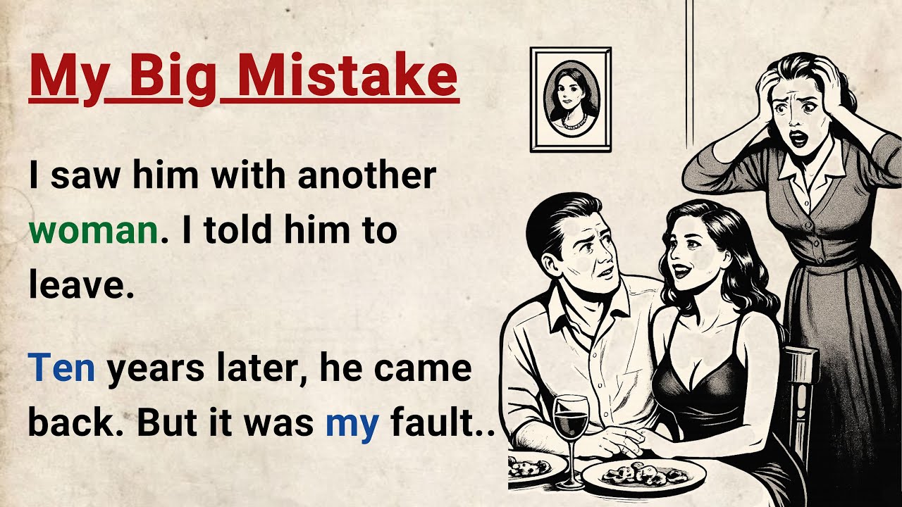 Learn English through Stories Level 3 ⭐ My Big Mistake - Improve your English | English Audio Story