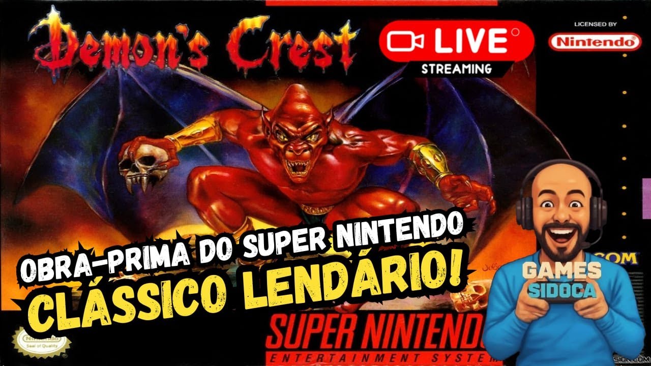 DEMON'S Crest (SNES) AO VIVO — O clássico mais difícil e aclamado dos games retrô!