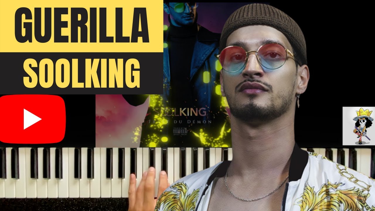 SOOLKING - GUERILLA (PIANO COVER TUTO INSTRUMENTAL SKYROCK PLANETE RAP)