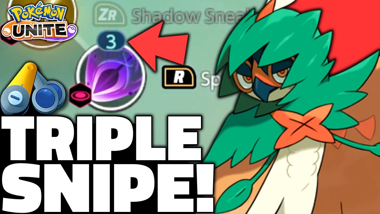 Pokémon Unite Decidueye REWORK Is S TIER On New Patch!😳 (Best Build Guide & Master Gameplay)