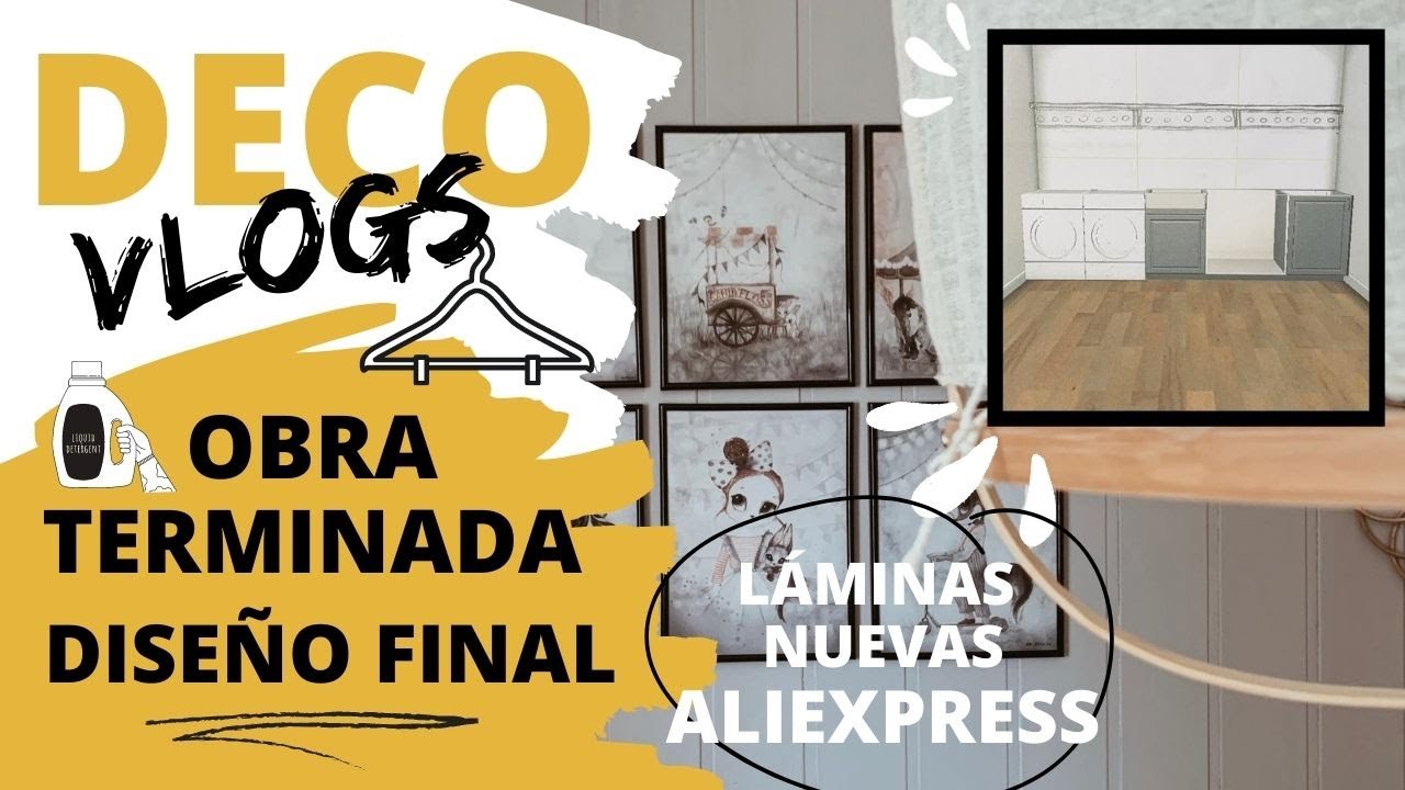 🧺 MI LAVADERO IKEA “en proceso” Descubre cómo va a quedar + LÁMINAS NUEVAS ALIEXPRESS ((DecoVlog))