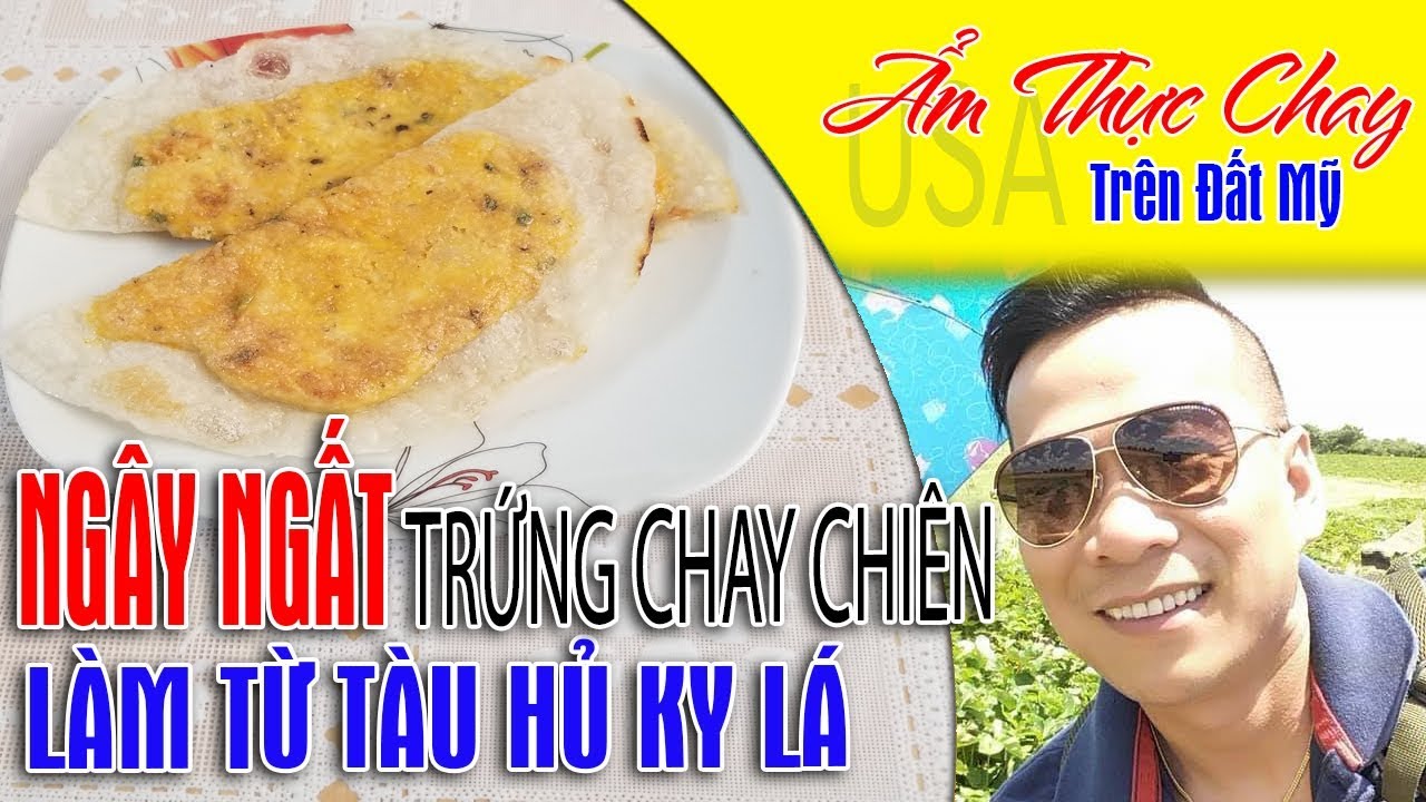 How to make tofu eggs vegan | tàu hủ ky lá làm trứng chay chiên dể làm ăn rất ngon | vegan foods