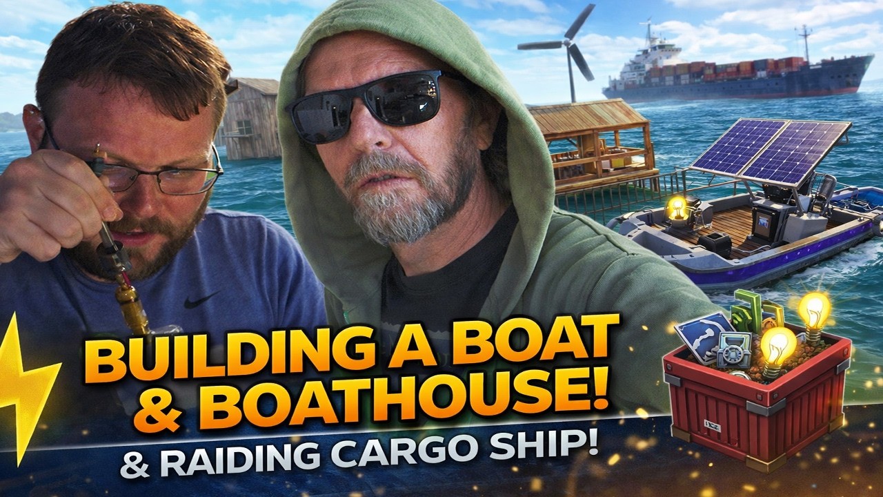 Electric Boat Base?! ⚡ Rust Boat Update | Cargo Ship Run