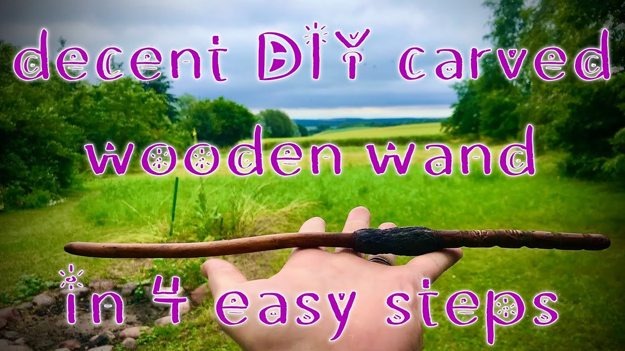 How to make a magic wand  in 4 easy steps - (DIY Harry Potter-like wand)