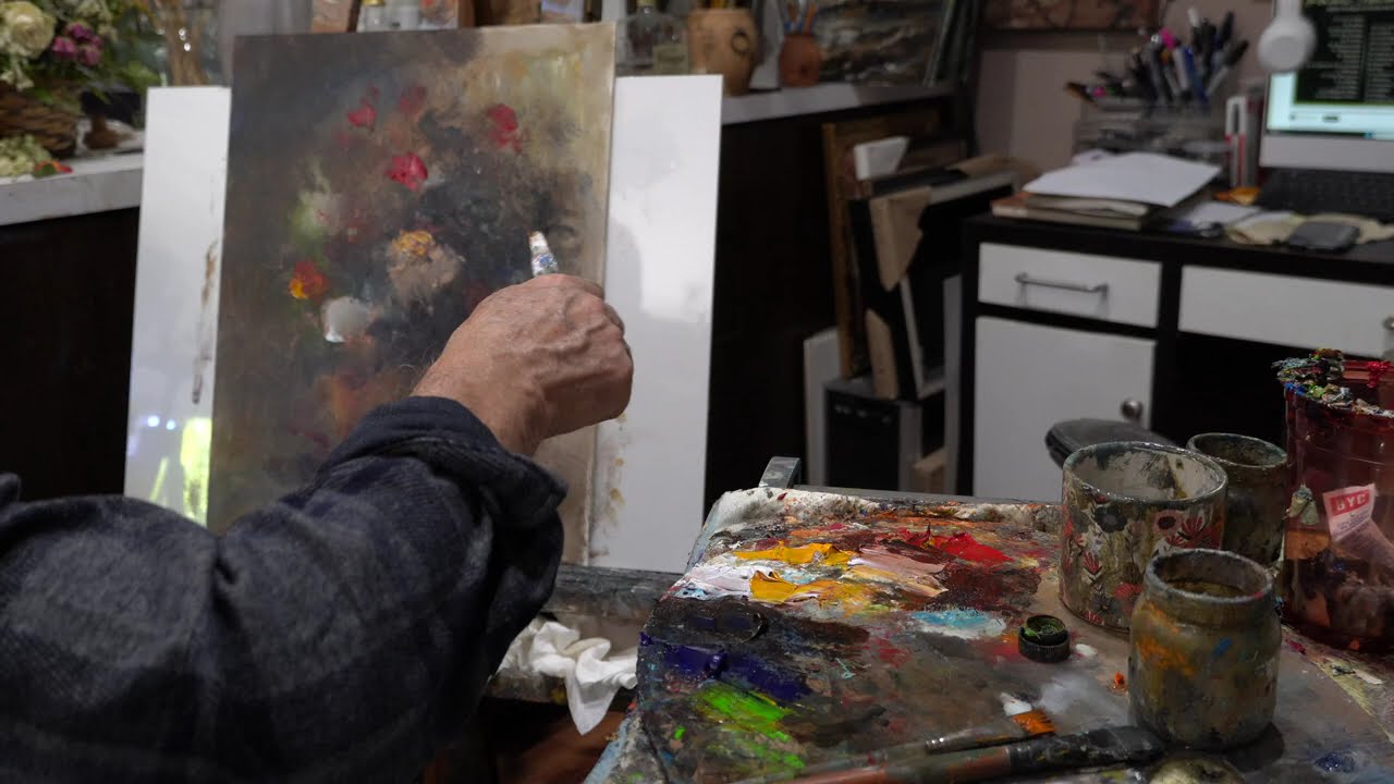 OIL PAINTING PROCESS | Medley of Flowers