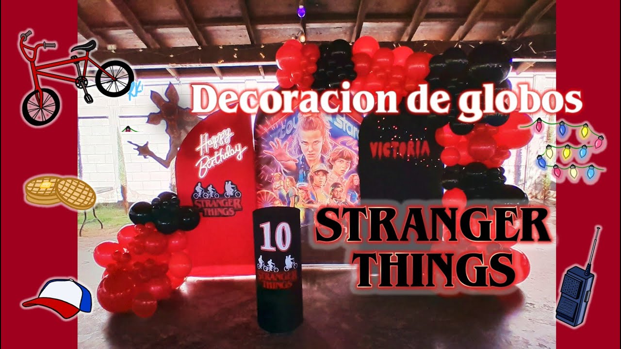 Decoración de Globos Stranger Things