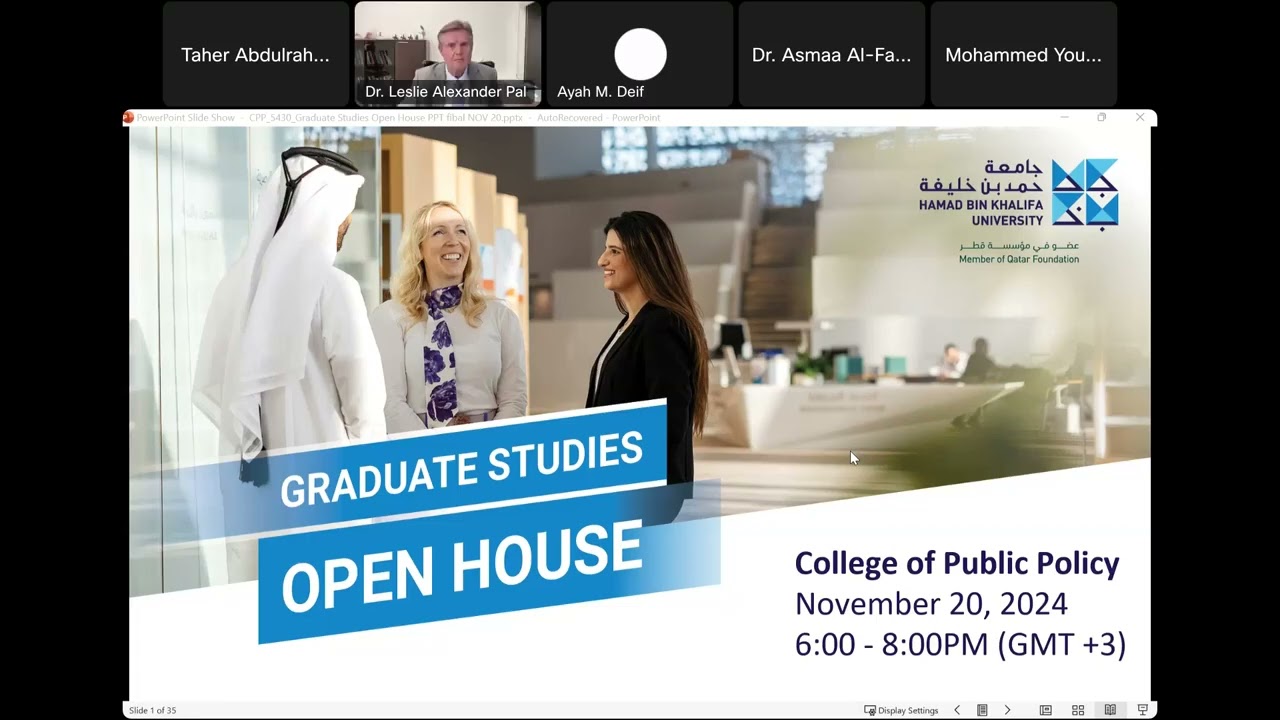 Online Graduate Open House 24/25 - College of Public Policies
