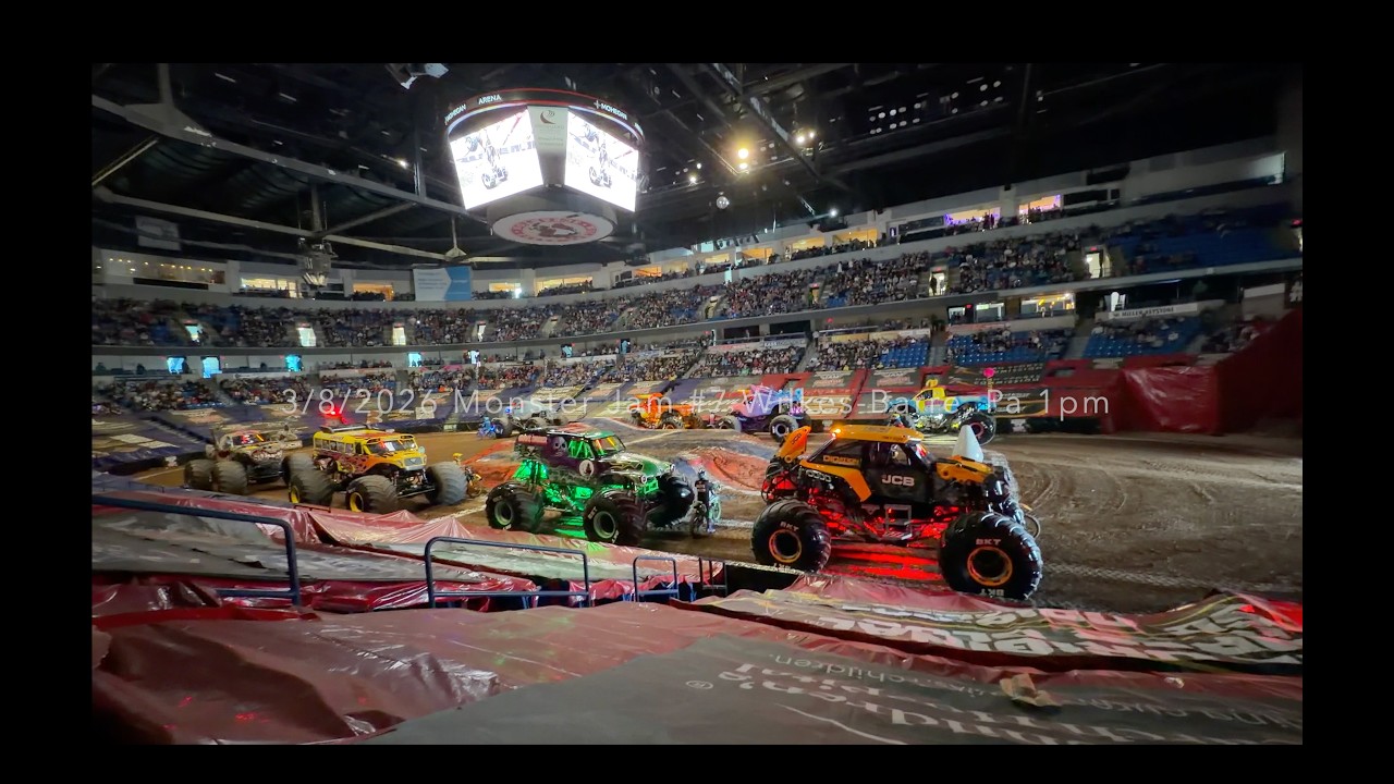Monster Jam Wilkes-Barre,Pa 3/8/2026 (4K)