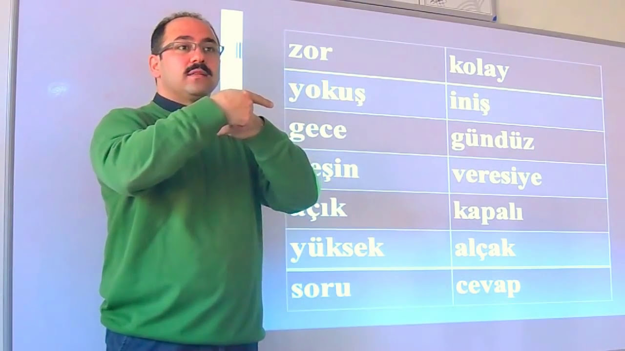 İŞARET DİLİ - İŞİTME ENGELLİ ÖĞRENCİLERLE TÜRKÇE DERSİ-ZIT ANLAMLI SÖZCÜKLER-DOĞAN DAĞAÇIKAN