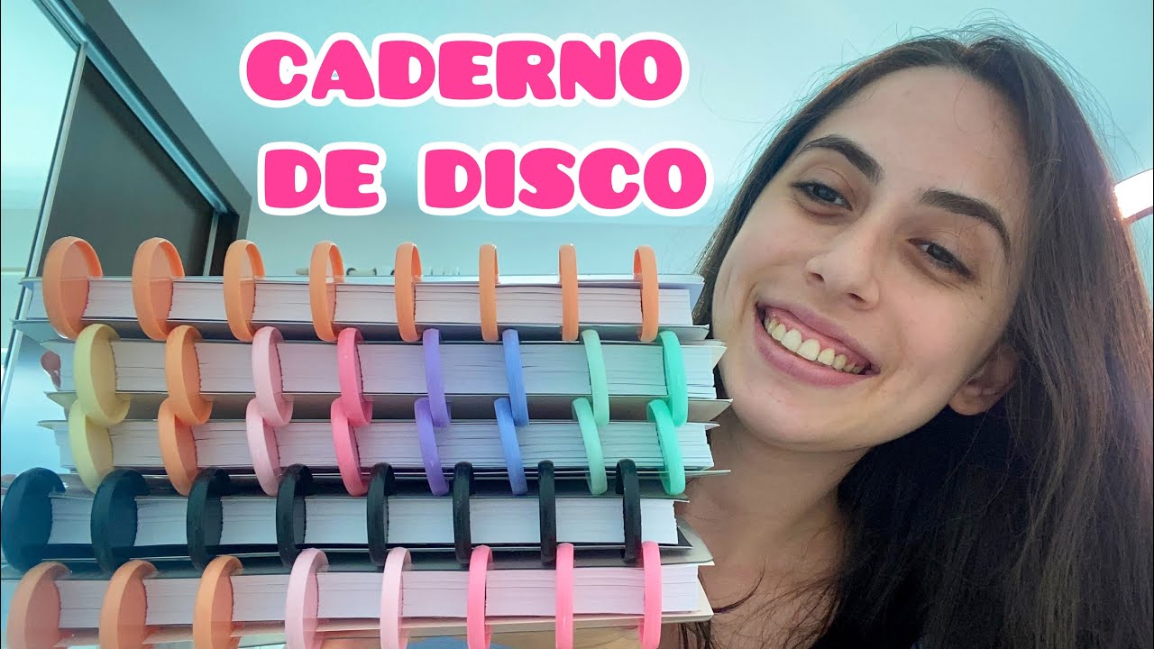 CADERNO E PLANNER DE DISCO! OBA!