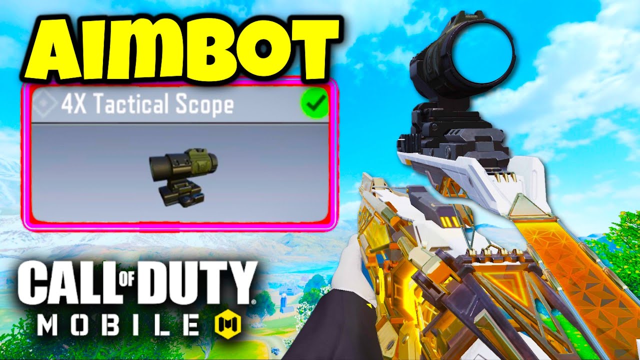 4X SCOPE gives you AIMBOT!? 🤔 (COD MOBILE