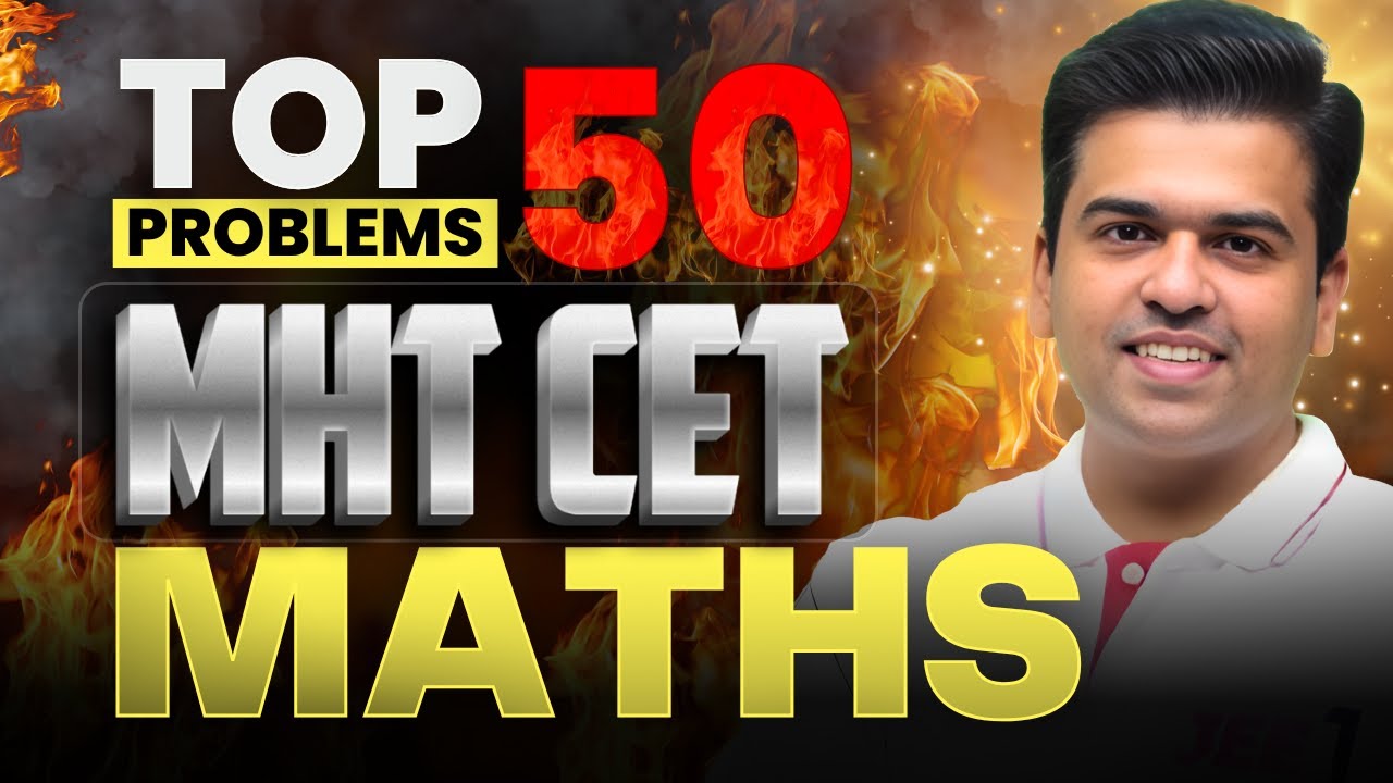 TOP 50 Questions MHT-CET Maths #jee1