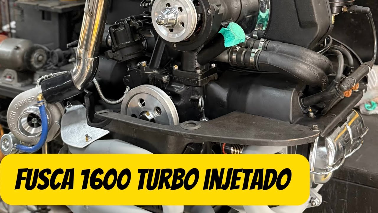 Fusca 1600 Turbo na Inje&ccedil;&atilde;o da Kombi Montagem
