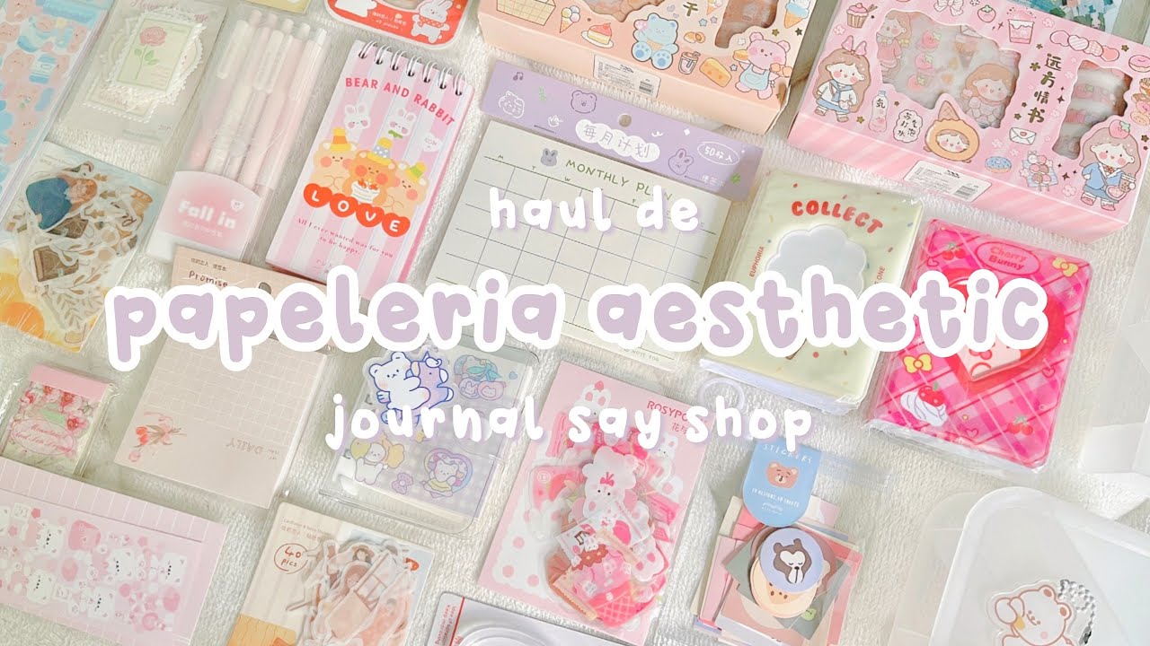 Haul de papelería aesthetic 🌷 ft. Journalsay