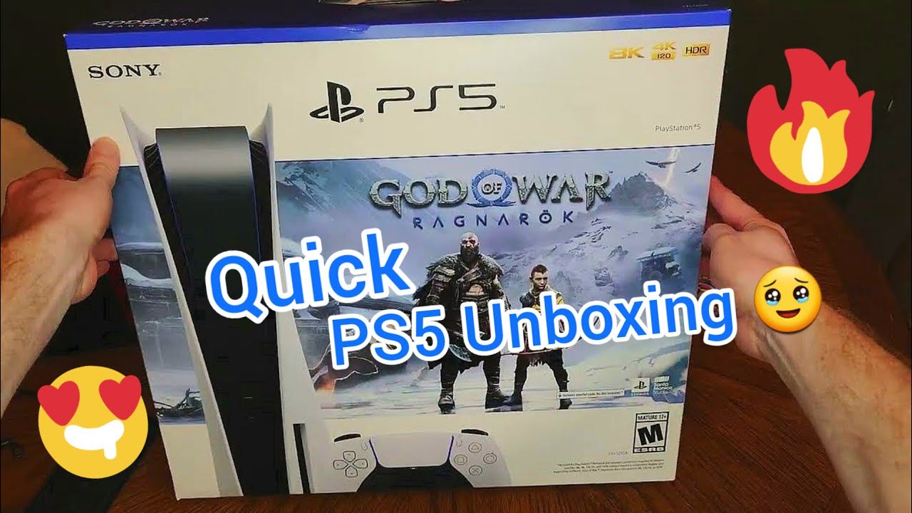 FINALLY Unboxing an Amazon PS5 (w/disc drive) IN UNDER 10 MINUTES 🤑 - God of War Ragnarok (digital)