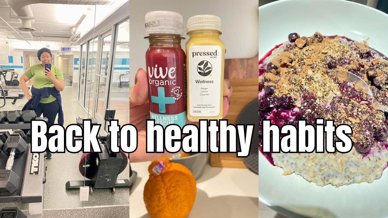 Healthy Reset | gym workout, nourishing breakfast, grocery haul & wellness reset