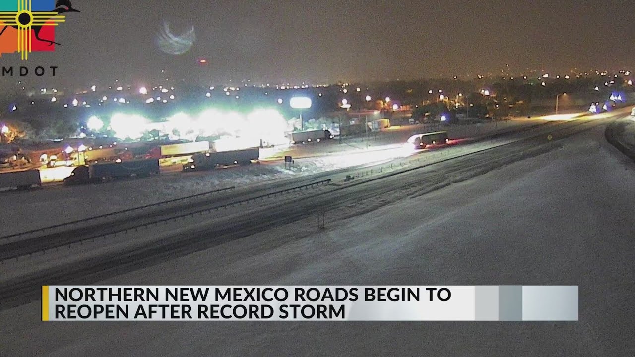 Northern part of I-25 reopens after New Mexico sees intense snowfall