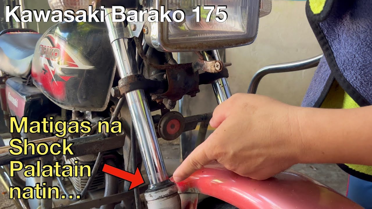 Paano bawasan ng Langis ang Shock ng Kawasaki Barako 175 | Matigas na Shock ng Motor