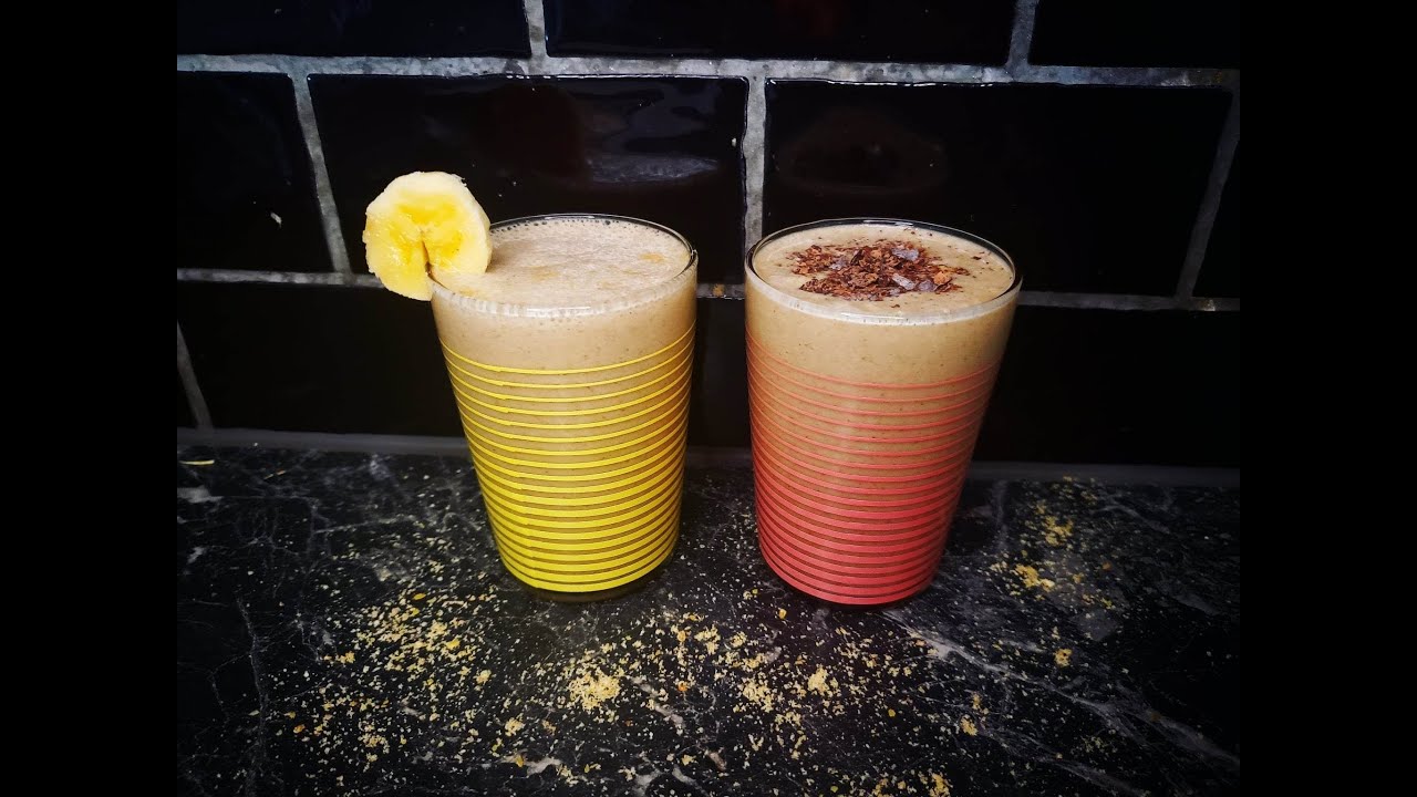Smoothie m. smak av cookie dough+hemgjord veg. mjölk