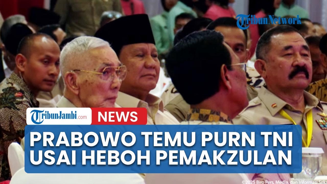 Momen Prabowo Bertemu Purnawirawan TNI Usai Heboh Pemakzulan Gibran