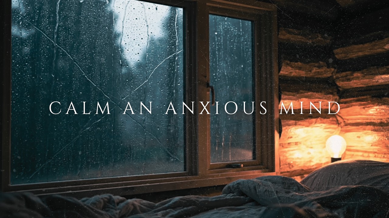 Gently Calm an Anxious Mind | Rain Sound + Brown Noise for Stress Relief
