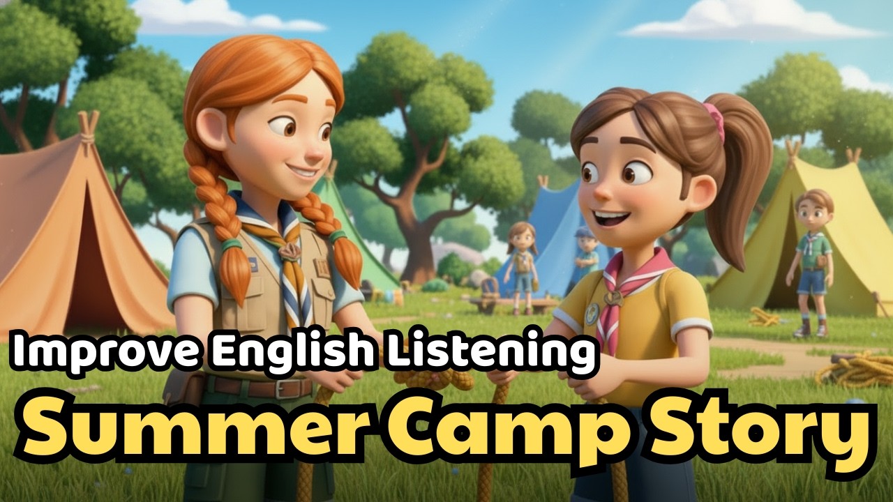 Improve Your English Listening A1 | Fun Summer Camp Story for Beginners