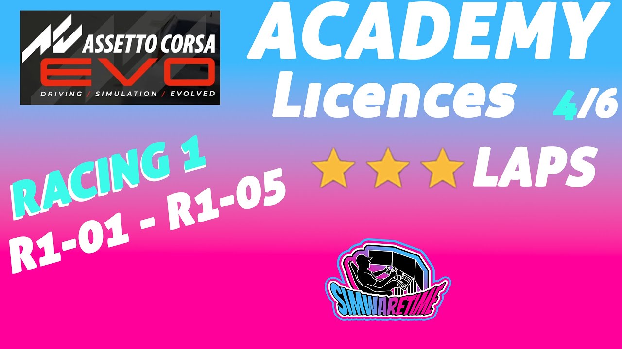 Assetto Corsa EVO Academy I *** Licence Laps I RACING 1 R101-R105