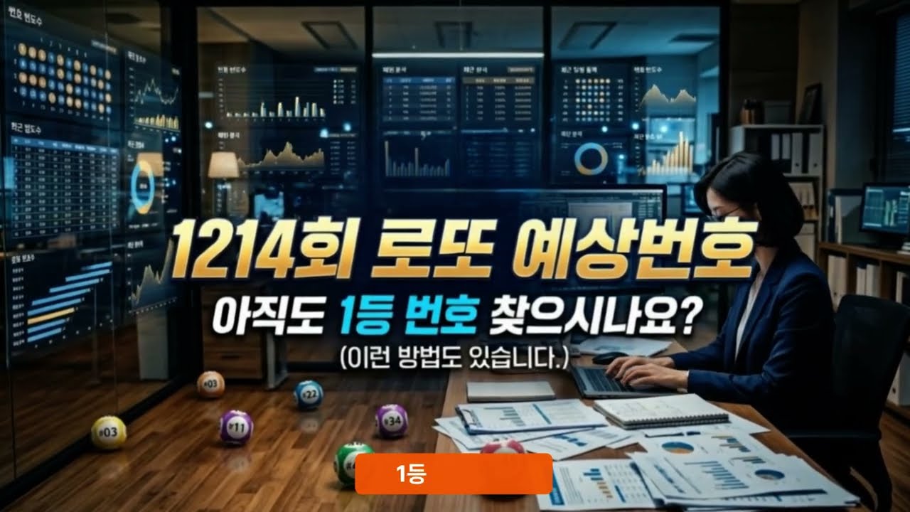 1214회 로또 당첨번호 아직도 1등 번호 찾으시나요? 이런 예상번호 방법도 있습니다.