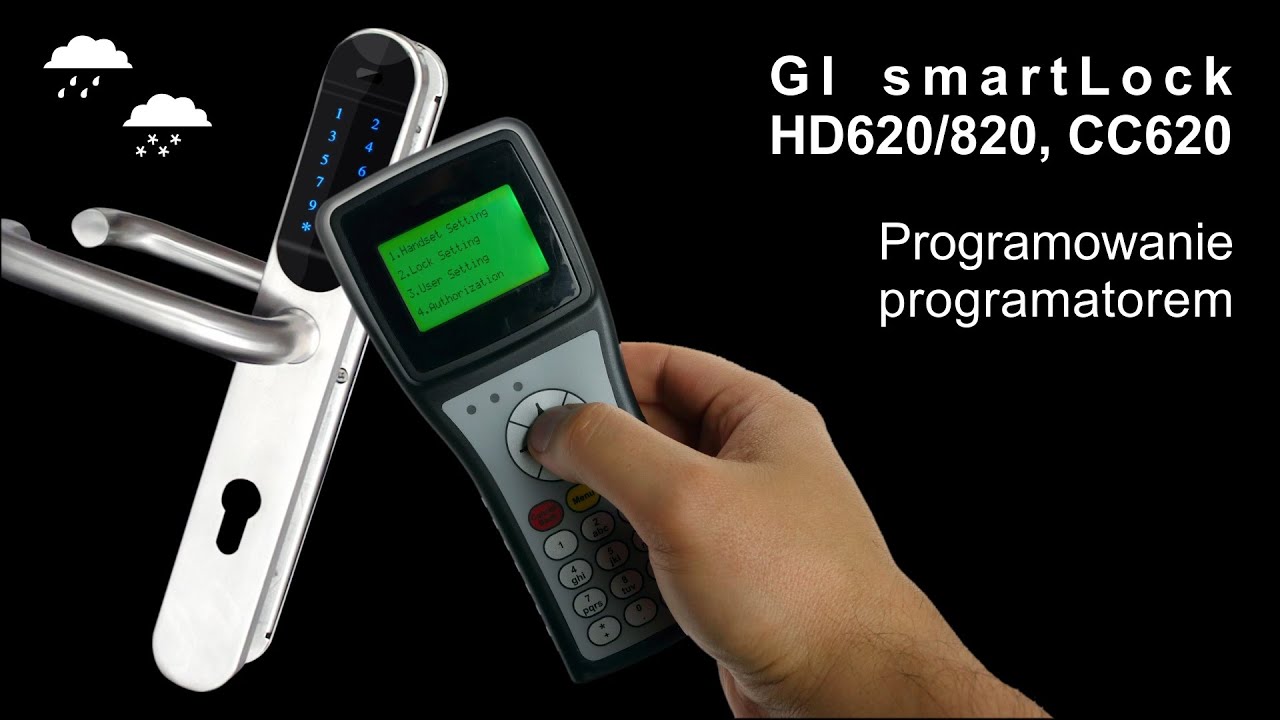 Kontrola dostępu smartLock HD620/820 i CC620 - programowanie programatorem