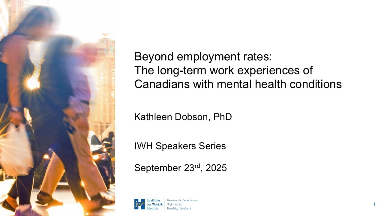 Beyond employment rates: The long-term work experiences of Canadians with mental health conditions