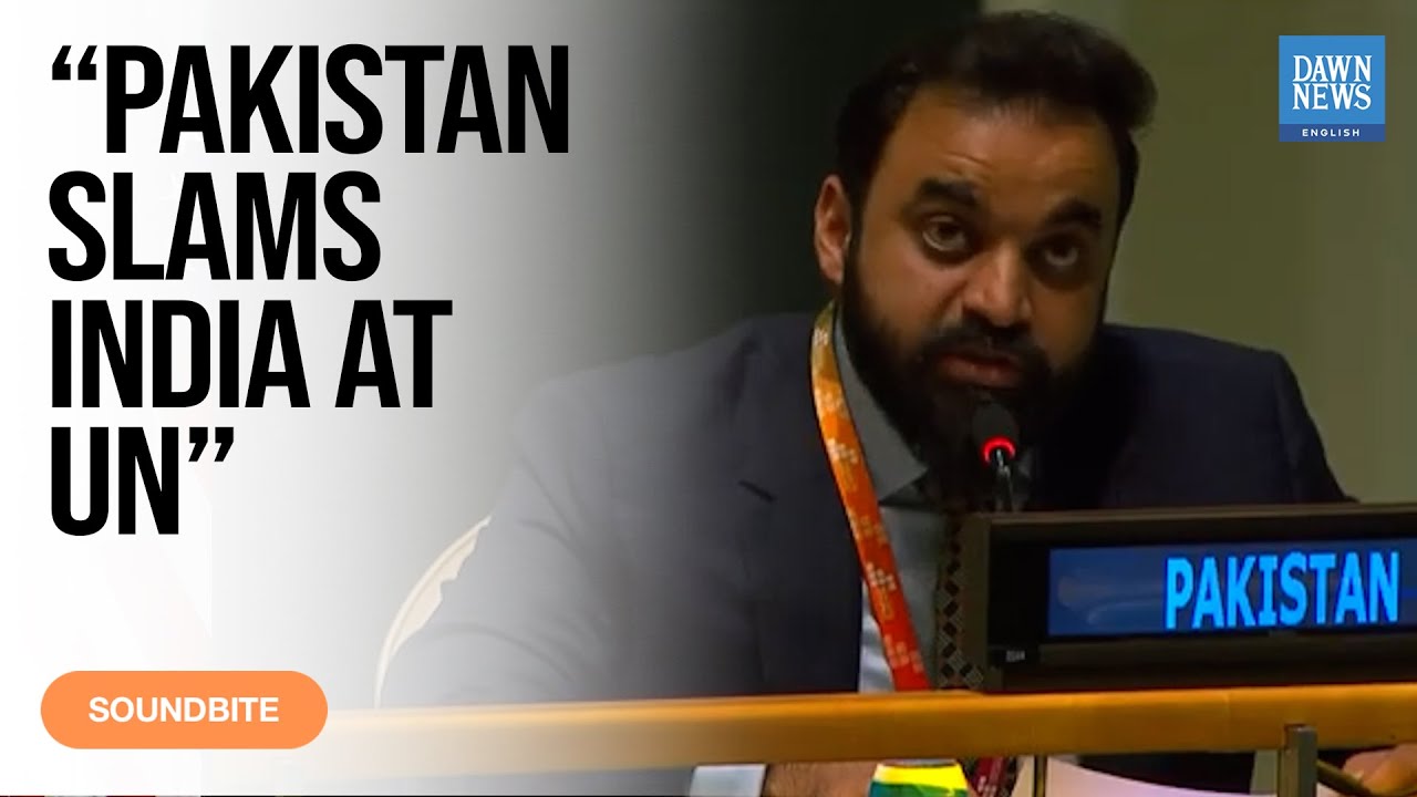 Pakistan Slams India at UN Over Kashmir & Water Disputes | Cites IWT, UN Resolutions