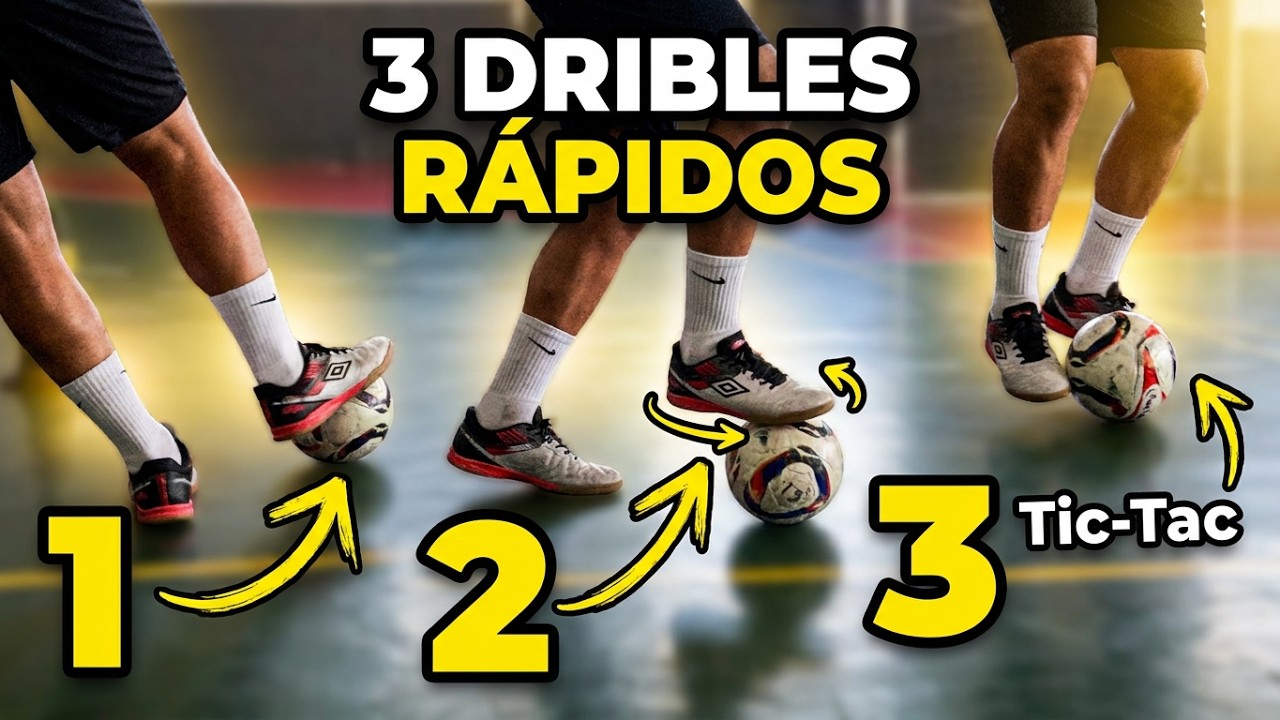 3 DRIBLES CURTOS RÁPIDOS, MUITO FÁCEIS DE FAZER 🔥