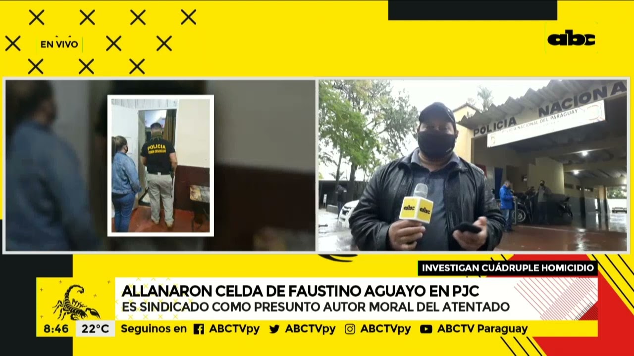 Allanaron lujosa celda de Faustino Aguayo, supuesto autor moral del atentado en PJC
