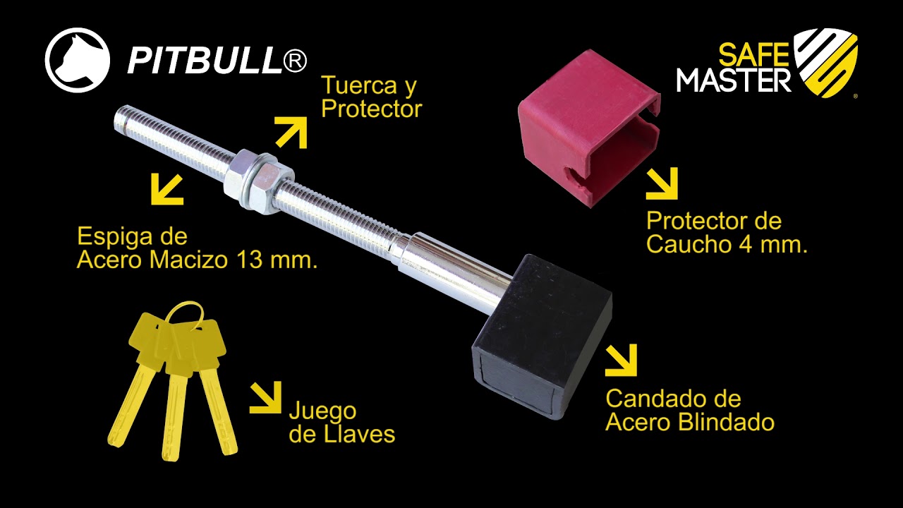 Candado Rueda Repuesto PITBULL&reg; Antirrobo