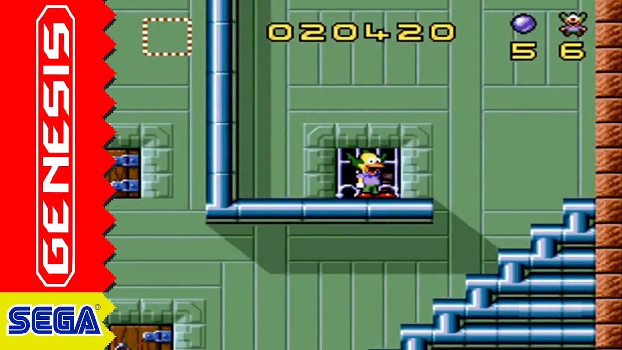 Krusty's Super Fun House (Sega Genesis) - Longplay