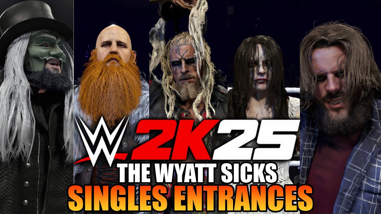 WWE 2K25 - THE WYATT SICKS SINGLES ENTRANCES