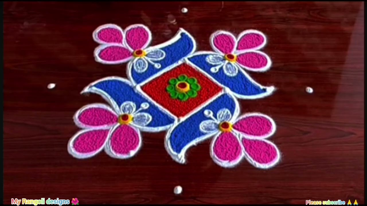 🪔🌺Simple and Rangoli new designs for daily use festival 🪔🌺 beginners amazing rangoli videos 🪔🌺