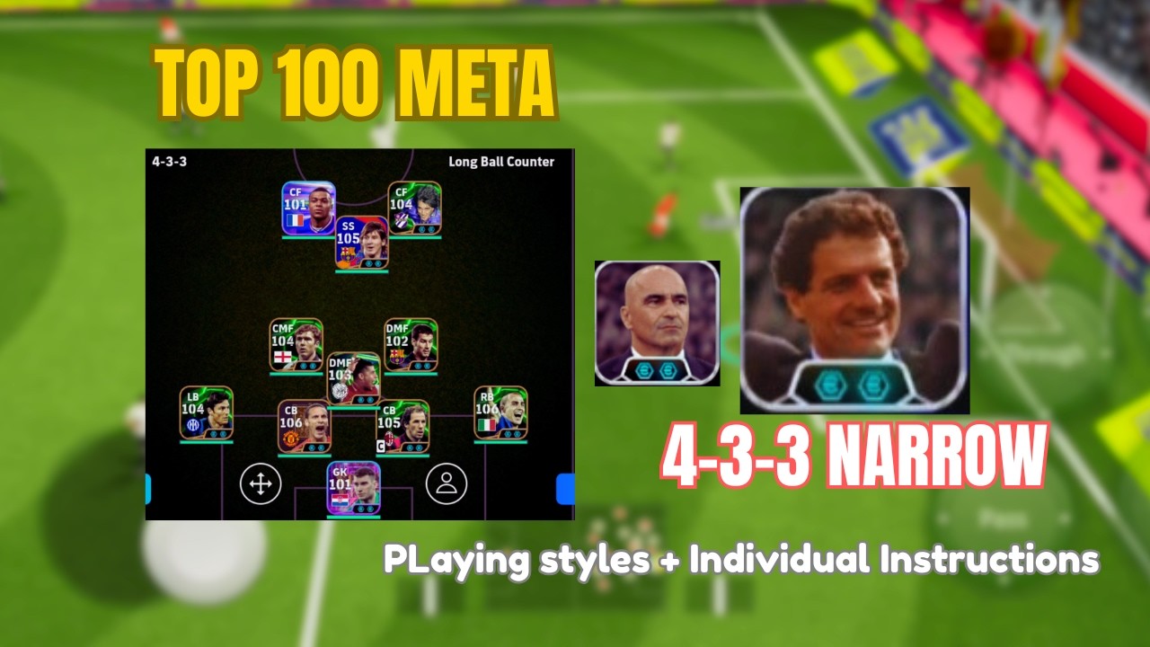 Эта схема 4-3-3 с дальними передачами пробивает оборону в eFootball 2026.