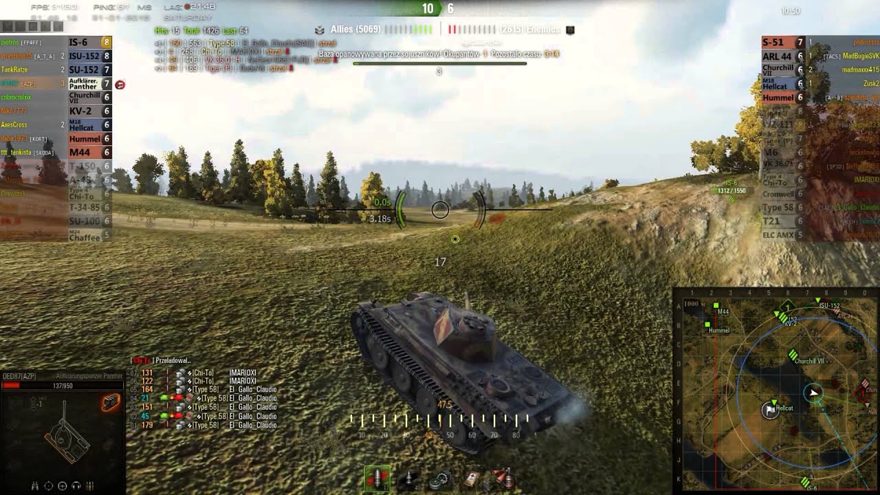 WoT - Aufkl&auml;rungspanther- Malin&oacute;wka spotkani&oacute;wka ;-)
