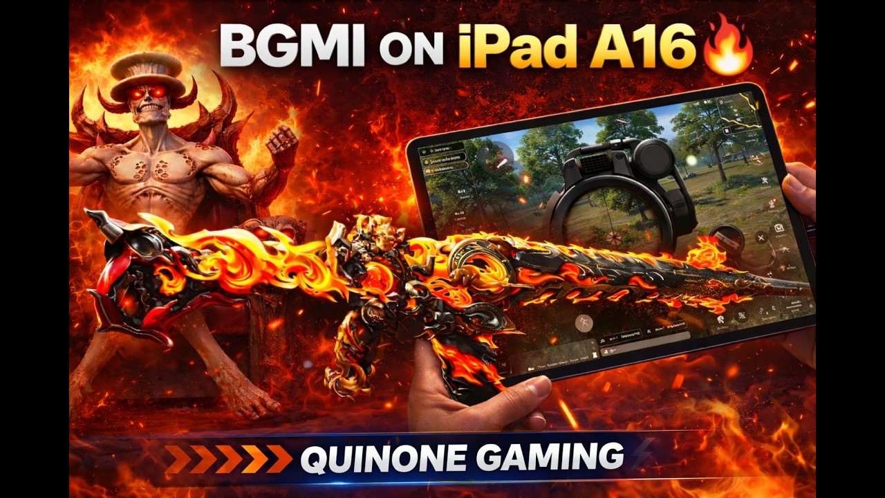 BGMI  iPad A16 Extreme FPS Test🔥
