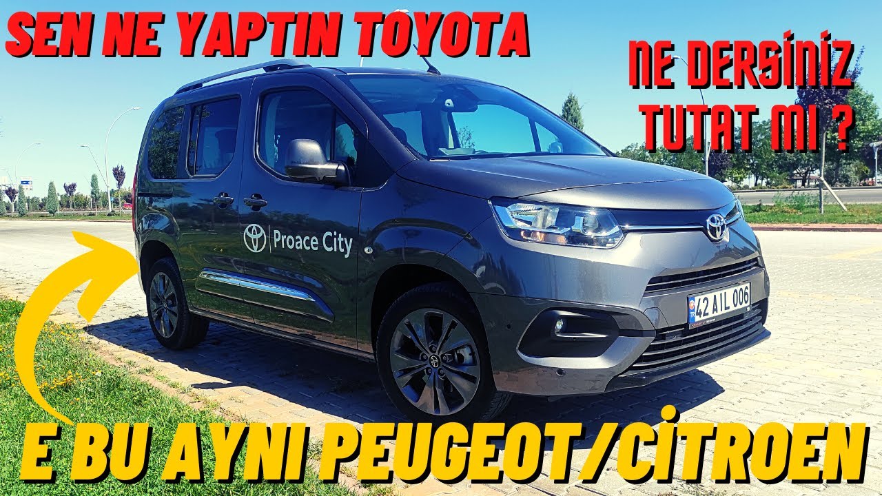 Toyota Proace City İnceleme / Passion X-Pack / Dışı Toyota İçi Citroen