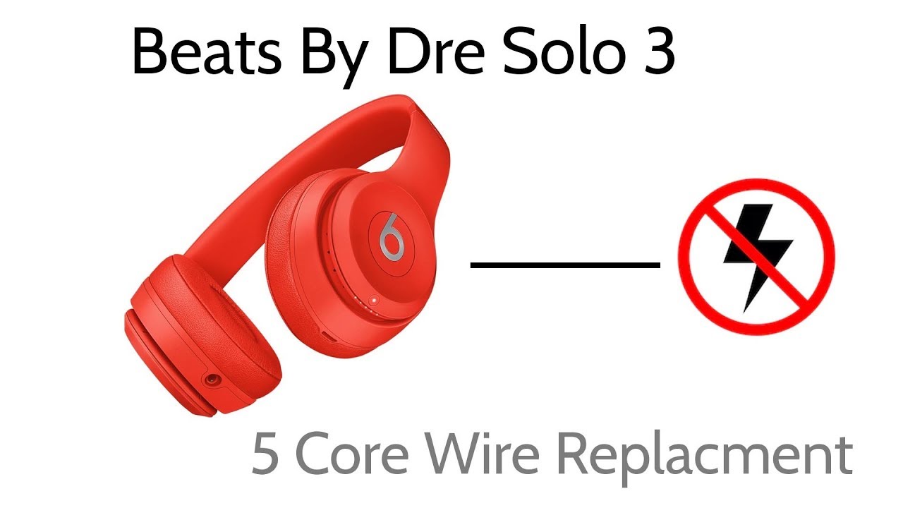 Beats By Dre Solo 3 No Power Wire Replacement One Side Not Working