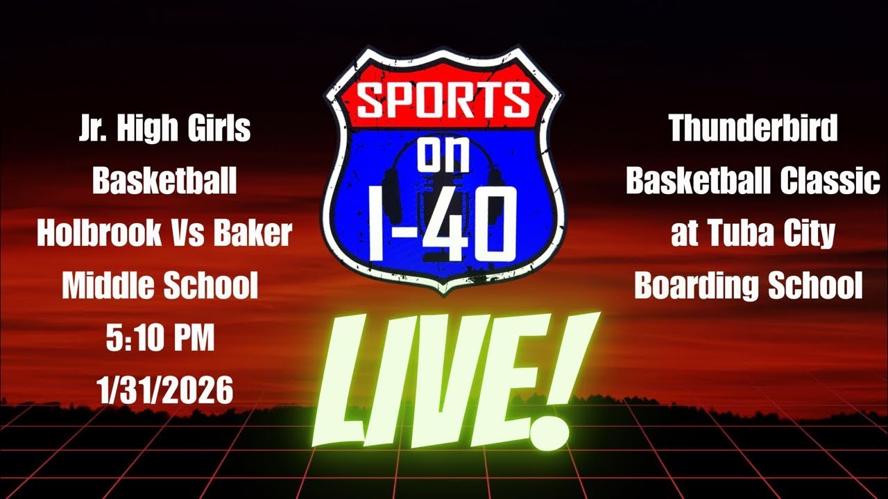 Holbrook Jr High Girls vs Baker Middle School—Sports On I-40 Podcast is live!