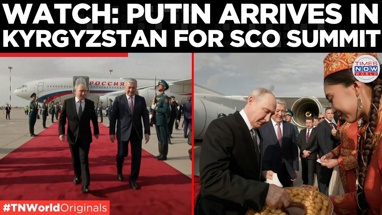 FULL ARRIVAL: Putin Lands in Bishkek for Explosive SCO Summit, Power Talks Begin! | SCO SUMMIT