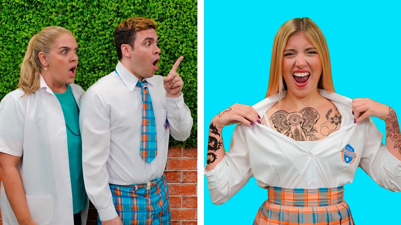 GABI FINGIU USAR TATUAGENS NA ESCOLA PRA ENGANAR O LUCCAS
