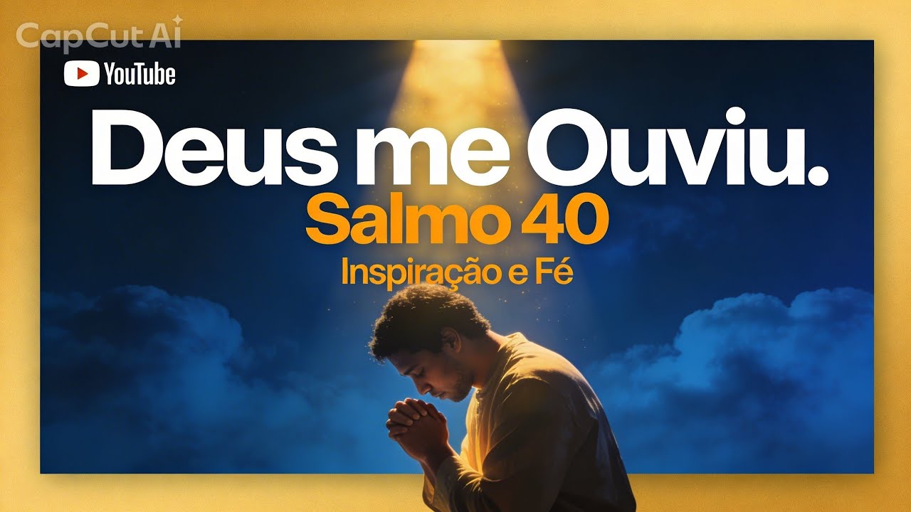 Deus me Ouviu: Salmo 40 + Oração Final de Esperança 