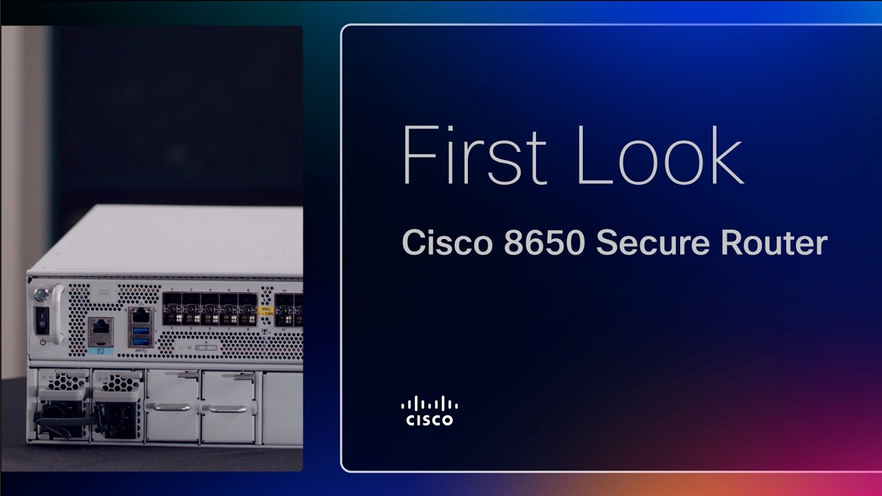 First Look at Cisco 8650 Secure Router