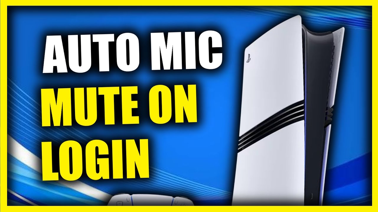 How to Automatically MUTE Mic on PS5 when logging in (Settings Tutorial)