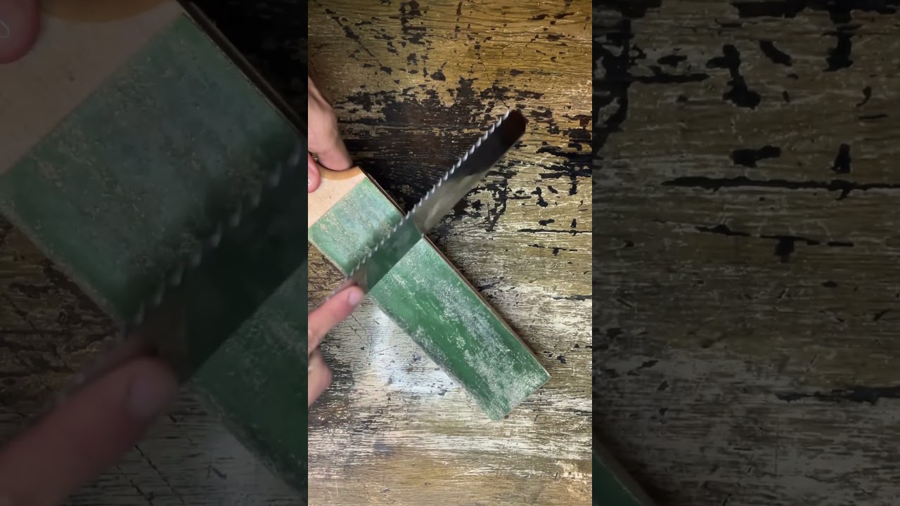 Sharpening, Before vs After! #fyp #knife #knifesharpening #satisfying
