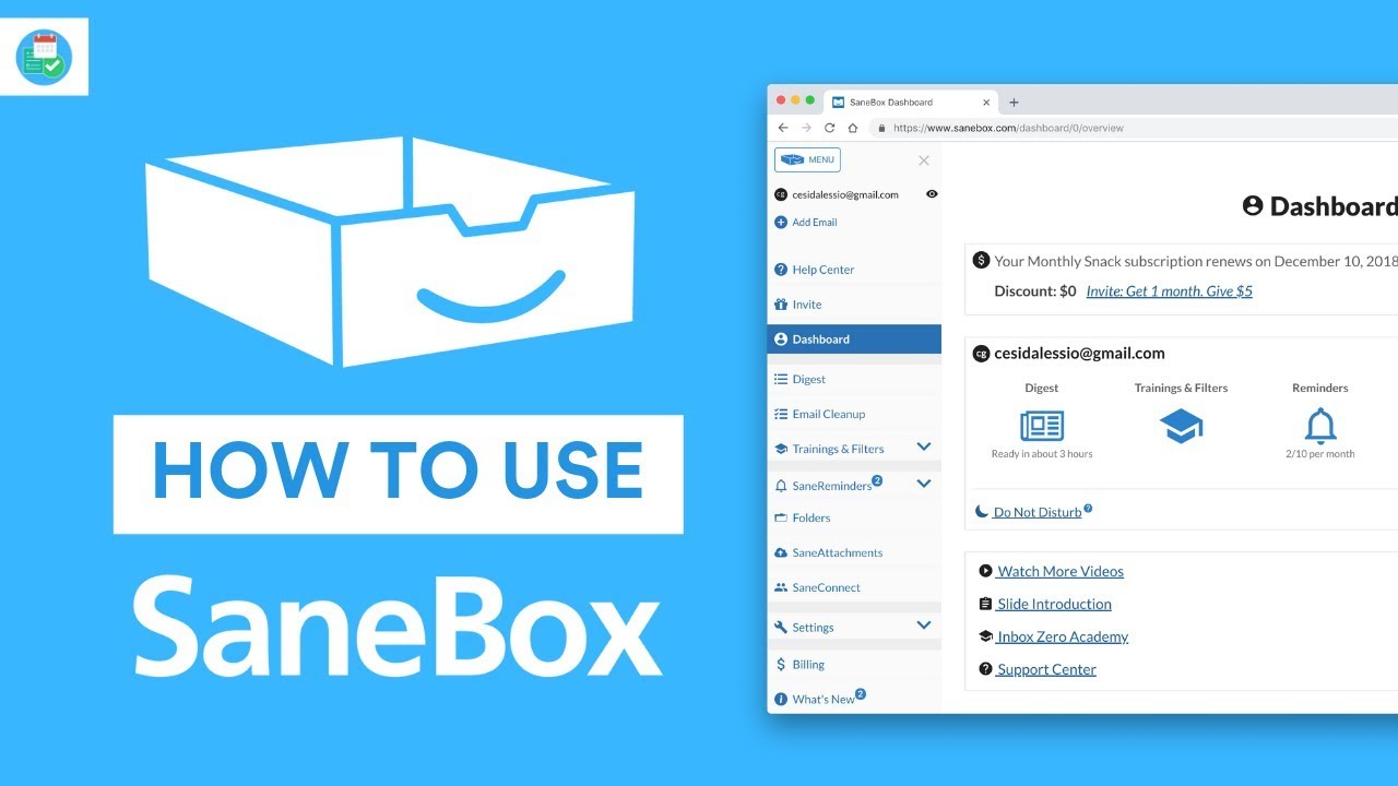 How to Use Sanebox to Tackle your Inbox